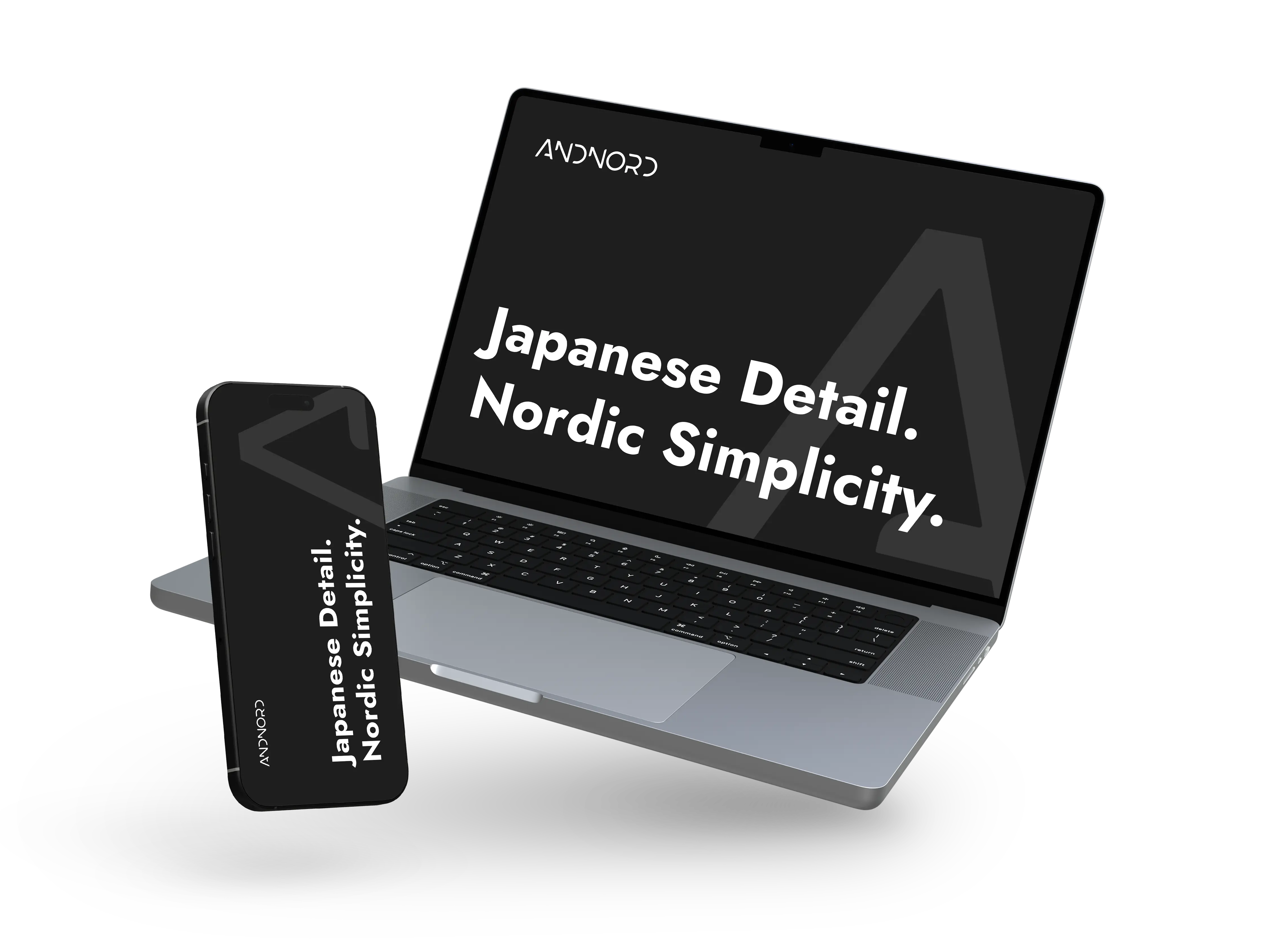 ANDNORD website shown on a laptop and smartphone